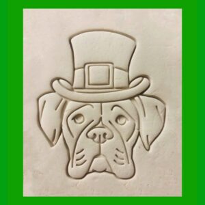 Black Boxer Dog Shaped Cookie Cookie Cutter Made in India for St Patricks Day Holiday Baking Homemade Dog Treats Pet Snacks Crafts Dog Birthday Parties and Pet Lover Gift Ideas