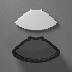 Ballerina Tutu Polymer Clay Cutter Sharp Tapered Edge Clay Earring Cutter Jewelry Making Tool for Mini Studs Dance Dress Pendant Set Cookie Cutter for Ballet Theme Clay Crafts and Gifts