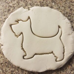 Black Scottish Terrier Dog Outline Cookie Cutter Cookie Pet Treat Mold for Homemade Dog Biscuits Baking Animal Lover Gifts Puppy Party Favor Kitchen Tool for Dog Themed Cookies