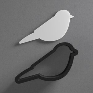 Simple Bird Shape Clay Cutter for Earrings and Jewelry Making Sharp Tapered Edge Tool for Polymer Clay Mini Studs Pendant Set Cookie and Fondant Decorations for Baking or DIY Craft