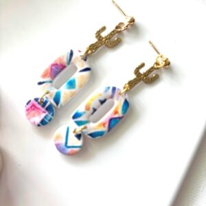 Sandra Combo Earring Cutout Clay Cutter Set Cookie 3 Piece Tool for Polymer Clay Jewelry Making Unique Earring Shape Cutter Set for DIY Clay Craft Accessories and Handmade Gifts