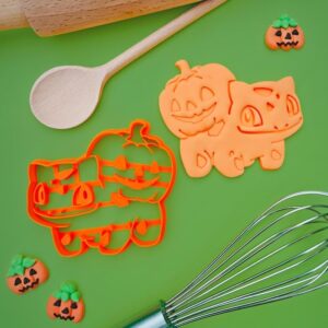 Halloween Animal Shape Polymer Clay Cutter Cookie Fondant Biscuit Cutter Sharp Tapered Edge Tool for Earrings Jewelry Making Spooky Theme Cupcake Decoration Baking Craft Projects
