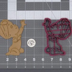 Black Baby Girl Reaching Cookie Cutter Silhouette Cookie for Baby Shower Decorations Fondant Cookies First Birthday Party Baking Supplies Newborn Theme Crafts Cake Topper Clay Dough