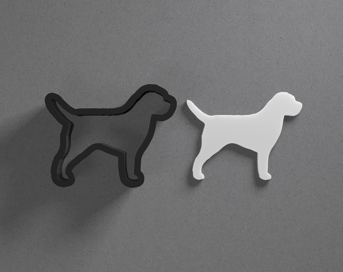 Border Terrier Dog Breed Cookie Polymer Clay Cutter with Sharp Tapered Edge for Jewelry Making, Mini Stud Earrings, Pendant Sets, Earring Crafting Tool, Cookie Cutter for Clay - Image 2