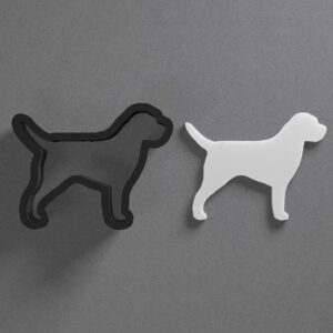 Border Terrier Dog Breed Cookie Polymer Clay Cutter with Sharp Tapered Edge for Jewelry Making, Mini Stud Earrings, Pendant Sets, Earring Crafting Tool, Cookie Cutter for Clay