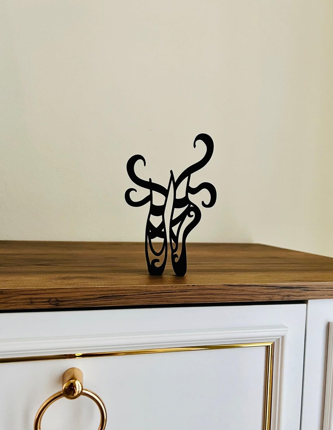 Minimalist Ballet Shoes Sculpture - Tabletop Statue Figure, Home Decor, Bookshelf Accent, Windowsill Art, Gift, Birthday Present - Image 4
