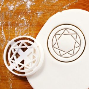 Heptagram Cookie Cutter Seven-Pointed Star Biscuit Mold for Baking Medieval Magical Mythology Themed Cookies Fantasy Party Decorations Witchcraft Symbol Crafting and Celebration Baking
