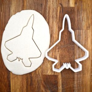 Black F22 Raptor Cookie Cutter India cookie Fighter Jet Military Plane Shape Air Force Aviation Fondant Baking Tool Christmas Cookies Pilot Gift Cake Decorating Clay Jewelry Cutter