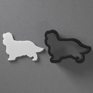 Cavalier King Charles Dog Polymer Clay Cutter With Sharp Tapered Edge Jewelry Earring Making Tool For Mini Studs Pendant Set Clay Mold Cookie Cutter For Pet Lover Puppy Crafts