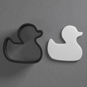 Rubber Duck Toy Shaped Polymer Clay Cutter with Sharp Tapered Edge for Clean Cutting, Jewelry and Earring Tool for Mini Studs and Pendant Sets, Multipurpose Cookie Cutter for Crafting