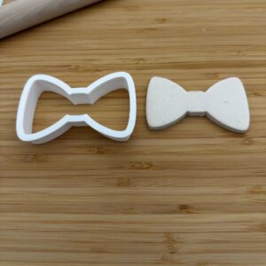 Bow Tie Shape Polymer Clay Cutter Cookie Fondant Biscuit Cutter Sharp Tapered Edge Tool for Earrings Jewelry Making Formal Theme Cupcake Decoration Baking Craft Projects Party Favor