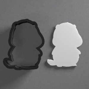 Cute Cartoon Groundhog Polymer Clay Cutter Sharp Tapered Edge Tool for Jewelry Earring Pendant Making Cookie Fondant Craft DIY Accessories Animal Theme Projects for Artists and Bakers