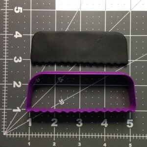 Black Cookie Comb Cookie Cutter for Baking Fondant Biscuits Sandwiches Pancakes Pastry Dough Tools for Hairdresser Barber Party Decorations Styling Salon Birthday Craft Supplies