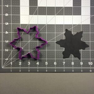 Snowflake 103 Cookie Cutter Black Cookie Winter Theme Baking Mold for Holiday Cookies Christmas Decorations Snow Day Activities Frozen Party Supplies and Seasonal Gift Baking Accessory