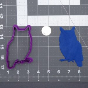 Black Owl Bird 266-G014 Cookie Cutter Silhouette for Baking Bird Shaped Cookies Forest Animal Theme Biscuit Fondant Sandwich Pancake Mold Craft Tool for Kids Learning and School