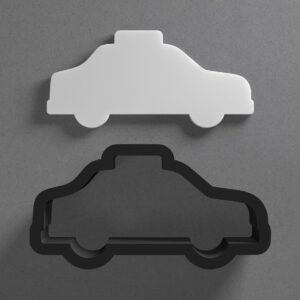 Taxi Car Vehicle Shape Cookie Polymer Clay Cutter With Sharp Tapered Edge Earring Making Tool For DIY Jewelry Pendant Studs Travel Theme Cookie Cutter For Clay Art Craft Decoration
