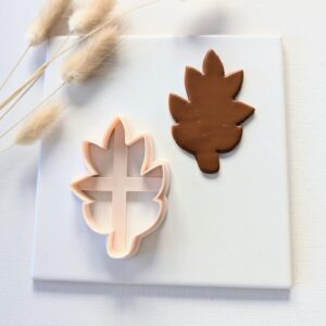 Elm Leaf Cookie Cutter for Fall Baking and Crafting Large Polymer Clay Cutter for Autumn Clay Earrings Fondant Cookies Thanksgiving Decorations Nature Crafts and Seasonal Art Projects