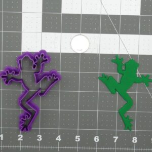 Frog Body 266 D235 Black Cookie Cutter Silhouette Shape Animal Amphibian Cookie Mold for Baking Clay Fondant Craft DIY Frog Theme Party Decoration Educational and Wildlife Projects