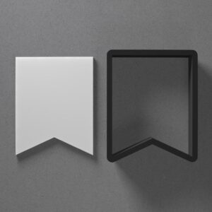 Square Bunting or Flag Clay Cutter with Sharp Tapered Edge for Polymer Clay Earrings Studs Pendants Jewelry Making Cookie Biscuit Clay Art Banner Shape Cutter for DIY Craft