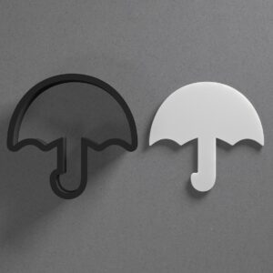 Umbrella Rain Cookie Polymer Clay Cutter with Sharp Tapered Edge for Jewelry Making Earring Tools Mini Studs Pendant Set Craft Supplies Cookie Cutter Weather Theme Clay Art