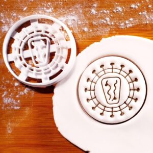 Cookie HIV Virus Cookie Cutter Biscuit Mold for AIDS Awareness Educational Baking Human Immunodeficiency Virus Design Health Education Fundraising Events Baking Supplies