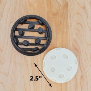 Pickleball Cookie Cutter and Fondant Embosser Stamp Set for Sports Parties, Pickleball-Themed Baking, Clay Crafting, and Custom Cookie Gifts, Durable Cookie Cutter Made in India