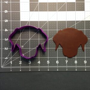 Dog Face 102 Cookie Cutter Black Cookie for Pet Theme Baking, Puppy Party Supplies, Animal Face Cookie Decoration, Dog Lover Gift, Kids Birthday Treats, and Creative Craft Projects