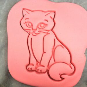 Black Cat Cookie Cutter Plastic Detailed Outline with Sharp Edges Durable Baking Tool for Cat and Animal-Themed Cookies Fondant Cake Decorating Pastry Biscuit Crafts India