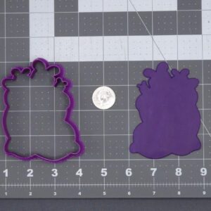Black Cookie Christmas Bag of Presents Cookie Cutter for Holiday Baking Gift Sack Cookies Winter Party Treats Clay Crafts Fondant Cake Decorations DIY Ornament Mold Kitchen Tool