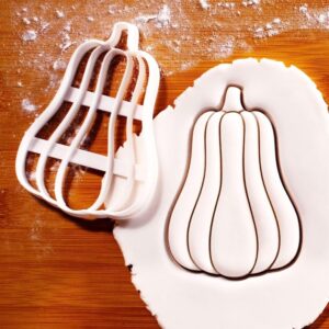 Tall Pumpkin Cookie Cutter for Autumn Halloween Thanksgiving Baking Fall Theme Biscuit Mold for Cookies Fondant Clay Crafts Ideal for Seasonal Party Food Decoration Projects (ONLY TALL)
