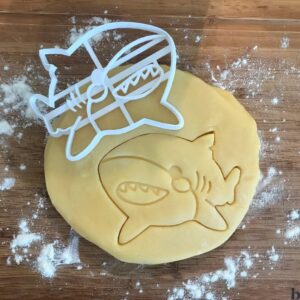Shark Cookie Cutter Black | Ocean Animal Cookie Cutter | Fondant Clay Cutter | Baby Shark Cookies | Baby Shower Cookies | Animal Lover Gift | Birthday Party Favor | Gift for Mom