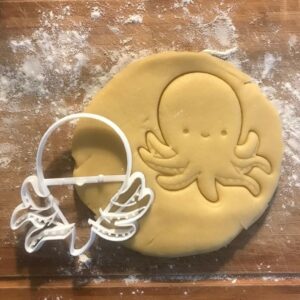 Black Octopus Cookie Cutter cookie Nautical Ocean Sea Theme Biscuit Cutter for Baking Cookies Fondant Clay Craft Tool Gift for Mom Kids Party Favors Christmas Stocking Stuffer