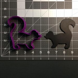 Black Skunk 100 Cookie Cutter for Baking Animal Shaped Cookies Wildlife Theme Birthday Party Decorations Fondant Sandwich Pancake Shaping Tool for Kids Crafts Classroom Activities