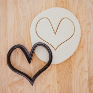 Extra Large Cute Graphic Heart Cookie Fondant Clay Cutter India Cookie 8 or 10 Inch Design for Baking, Cake Decorating, Ceramics, Pottery, Polymer Crafts, and DIY Special Occasion