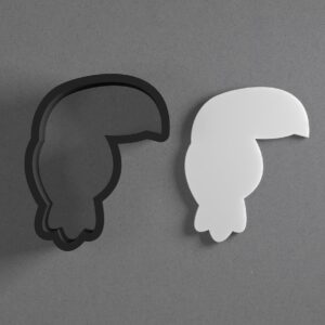 Toucan Bird Shape Cookie Polymer Clay Cutter With Sharp Tapered Edge Earring Making Tool For DIY Jewelry Pendant Studs Tropical Jungle Cookie Cutter For Clay Art Craft Decoration