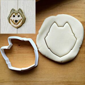 Husky Wolf Dog Cookie Cutter Cookie - Suitable Size - Choose Standard or Dishwasher Safe - Made in India - Perfect for Dog Lovers, Winter-Themed Parties, and Fun Cookie Shaping - Durab