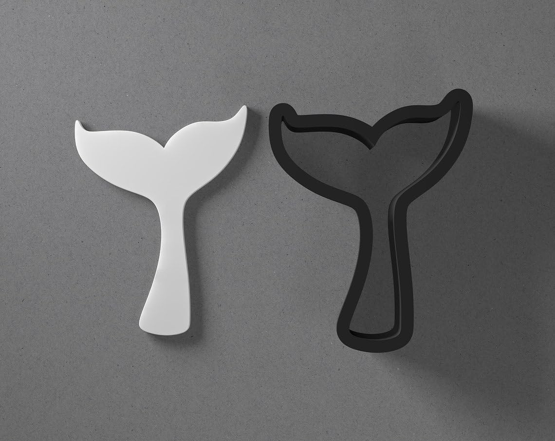 Whale Tail Polymer Clay Cutter With Sharp Tapered Edge Jewelry Earring Making Tool For Ocean Sea Animal Mini Studs Pendant Set Clay Mold Cookie Cutter For Beach Marine Life Crafts