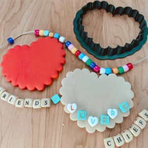 Scalloped Heart Friendship Bracelet Cookie Cutter Cookie for Fondant, Clay, Dough Valentine, Wedding, Engagement, Anniversary Theme Baking and Craft Tool for Lover’s Cookies Made in