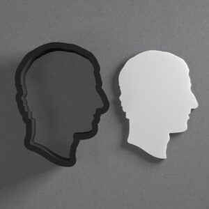 Young King Charles III Face Shape Cookie Polymer Clay Cutter With Sharp Tapered Edge Earring Making Tool For DIY Jewelry Pendant Studs Royal Theme Cookie Cutter For Clay Art Craft