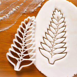 Fern Cookie Cutter Cookie India Leaf Shape for Houseplants Garden Party Wedding Treats Gardening Season Birthday Biscuit Cutter for Nature Themed Cookies and Botanical Baking (ONLY Fern)