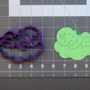 Baby Cloud Black Cookie Cookie Cutter Silhouette for Baby Shower Party Decorations Baking Fondant Dough Cutter for Kids Crafts Nursery Themed Cookies Birthday Cake Decorating Supplies