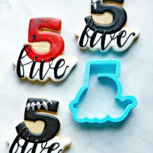 Cookie Letter Number 5 Cookie Cutter, Suitable Size, Perfect for Birthdays, Anniversaries, Special Occasions, Custom Cookies, Made in India