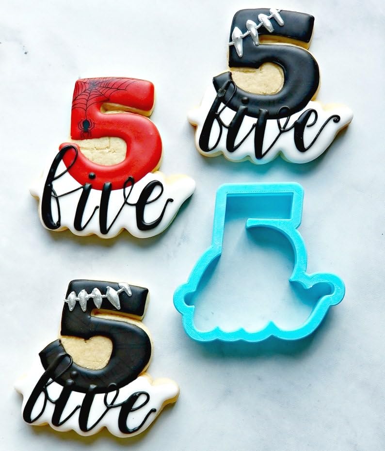 Cookie Letter Number 5 Cookie Cutter, Suitable Size, Perfect for Birthdays, Anniversaries, Special Occasions, Custom Cookies, Made in India