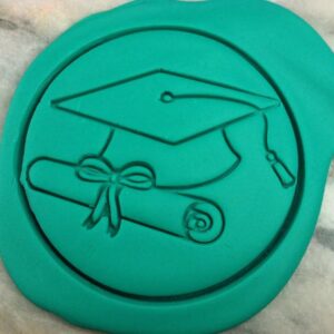 Black Graduation Cookie Cutter Plastic Outline Stamp with Sharp Edges for Baking Graduation Cap and Diploma Sugar Cookies Fondant Pastries Biscuits Cake Decorating Tool India