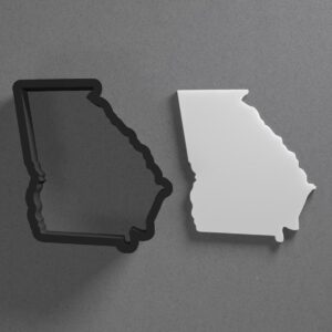 Georgia State Shape India Cookie Polymer Clay Cutter With Sharp Tapered Edge Earring Making Tool For DIY Jewelry Pendant Studs State Map Cookie Cutter For Clay Art Craft Decoration