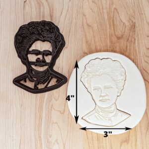 Marie Curie Scientist Cookie Cutter and Stamp Cookie for Fondant, Clay, Dough Science Theme Cookies, Educational Scientist Treats, Womens History Celebration Made in India