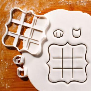 Cat Cookie Cutter Size for Baking Pet Theme Treats Animal Shelter Fundraiser Snacks Pet Adoption Drive Biscuits Veterinary Clinic Gifts Pet Cafe Cookies Cat Lover Birthday Craft (ONLY CAT)