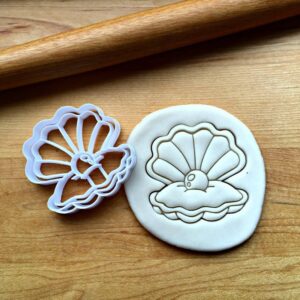 Cookie Oyster with Pearl Cookie Cutter, Suitable Size for Ocean or Underwater Themed Cookies, Cakes, Biscuits, and Fondant Decorations, Ideal for Parties and Special Occasions, Made in India