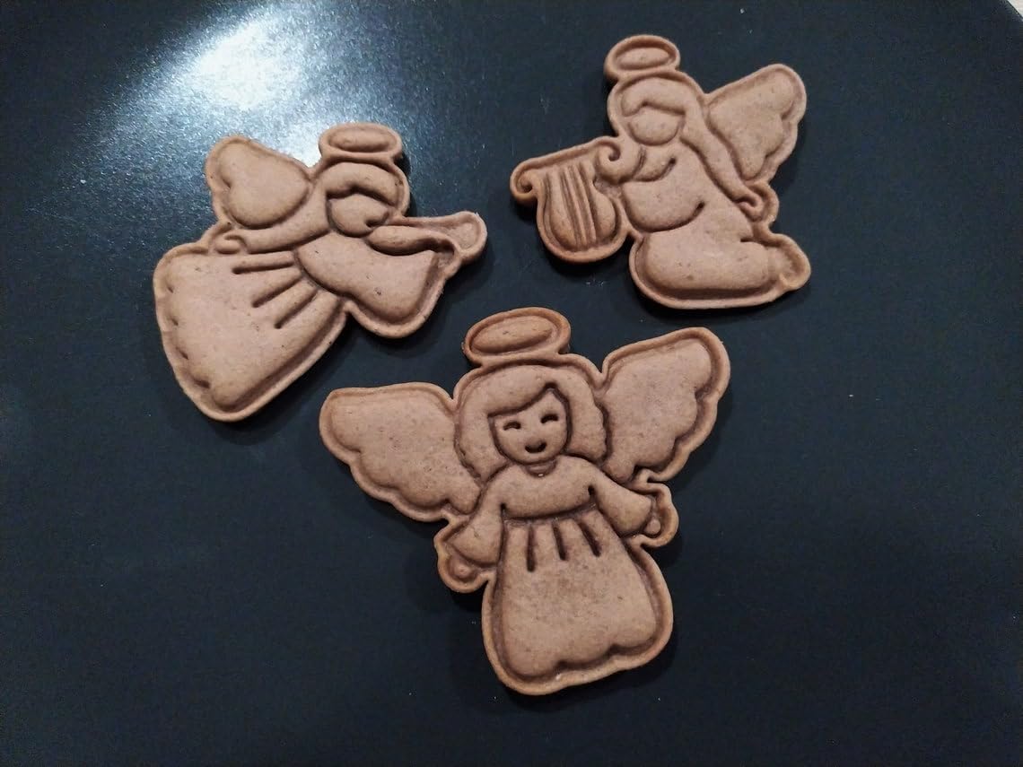 Angel with Trumpet Cookie Cutter Set for Making Shortbread Cookies Pastry Sugar Paste Fondant Icing for Homemade Cake Decoration Christmas Religious Theme Holiday Baking Set - Image 9