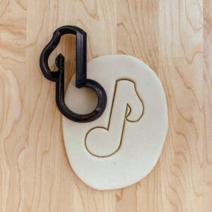 Music Note Cookie Fondant Clay Cutter India Cookie Detailed Musical Note Shape for Baking, Fondant, Clay Crafts, Cake Decorating, Music-Themed Events, and Creative Treats